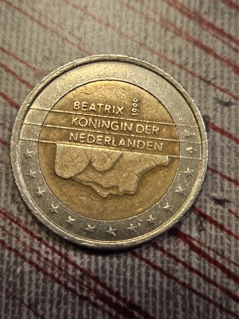 Beatrix Koningin Der Nederlanden 2 Euro 1999 PIECE DE 2 euros rare BEATRIX KONINGIN DER NEDERLANDEN 1999 EUR 150,00
