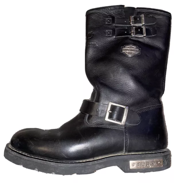 Harley Davidson Leather Boots Mens 10.5 Stock# 98000