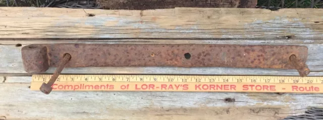 Primitive Antique Barn Door Strap Hand Forged Salvaged