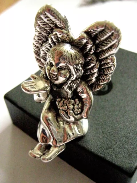 Sterling Silver sitting Shelf ledge Tooth Christmas Fairy Figure Keepsake Gift 3