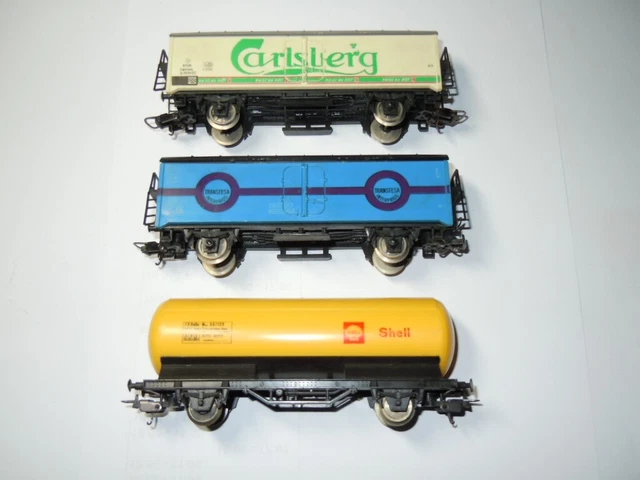 LIMA HO TRENO 3 Carri “Carlsberg” Transfesa Shell Art. 3109 3110 Anno ...