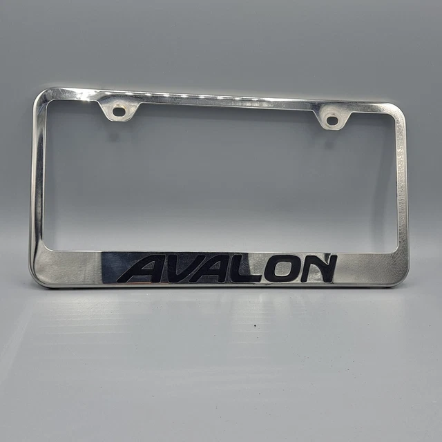 RARE JDM TOYOTA Avalon License Plate Vanity Frame Stainless Steel Metal