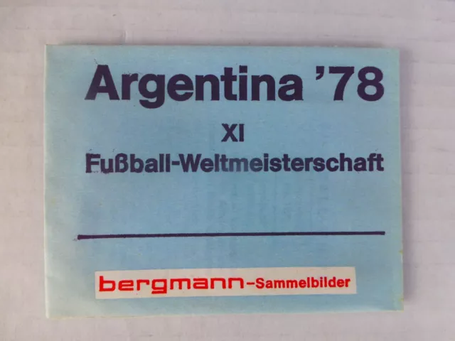 1978 Bergmann World Cup Unopened Original Embroidery Bag / Pack