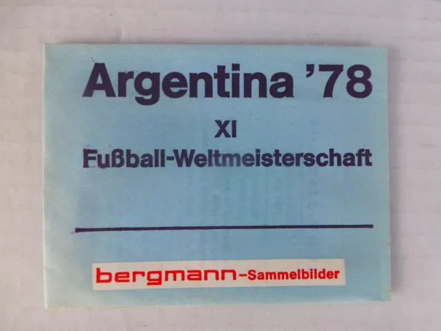 Sacchetto adesivo originale Bergmann Mondiali 1978 non aperto/confezione