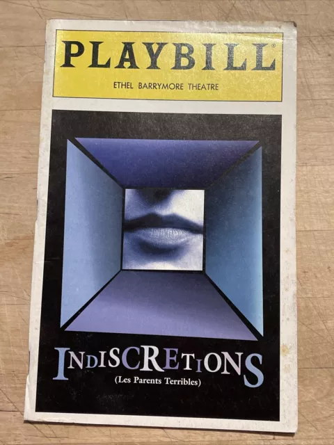 INDISCRETIONS June 1995 Broadway Playbill! CYNTHIA NIXON Roger Rees JUDE LAW +!