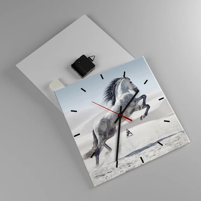 Horloge Murale Design Moderne Zebra faune nature coloré