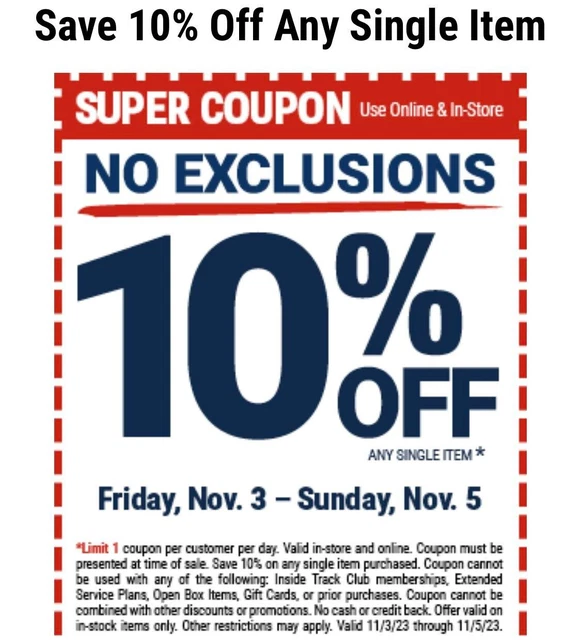 HARBOR FREIGHT 10 Off Coupon, NO EXCLUSIONS, Instore purchase Exp