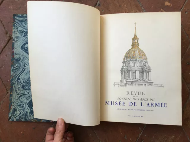 recueil REVUE de La Société des Amis du Musée de l'Armée de 1958 à 1961