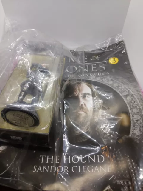 The Hound numero 3 Eaglemoss Game Of Thrones Figurine Collection Figura + rivista