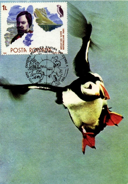 Romania Arctic pc. Arctic Researcher B. G. Assan sp.canc. Cluj-Napoka 05.08.1990