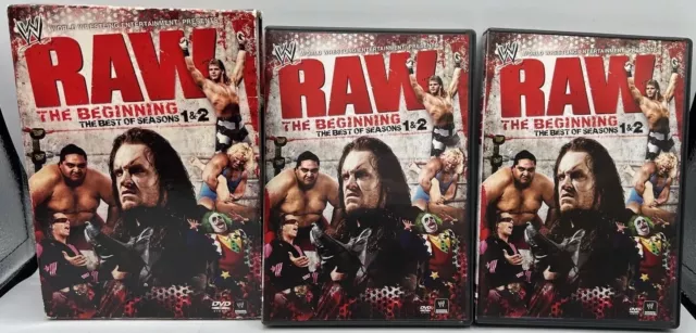 WWE: Raw: The Beginning - Best of Seasons 1  2 (DVD, 2010, 4-Disc Set)