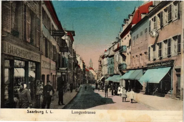 CPA AK SARREBOURG - SAARBURG i.L. - Langestrasse (388041)