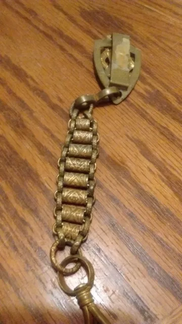 Vintage  Belt Clip Chain Key Holder Ring Watch........9 1/2 Inches Long