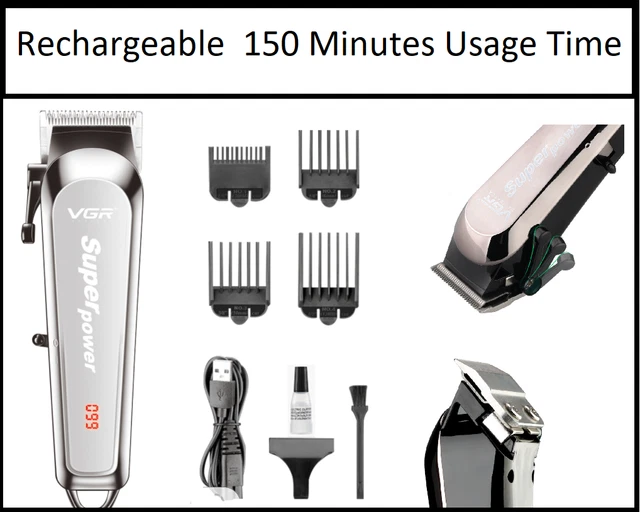 Professional Hair Clippers Mens Electric Trimmers Cutting Cordless Beard Shaver