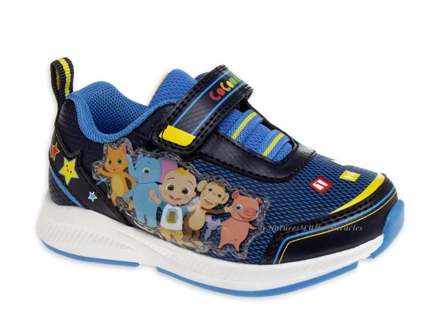 SKYWHEEL Kids Light Up Sneakers - LED Switch, Hook & Loop Strap, Toddler Size 10 To Big Kids 5