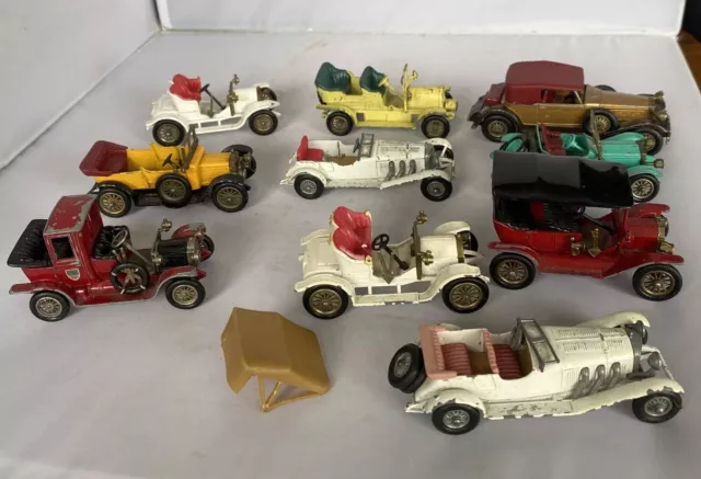 Lot Of 10 Vintage Matchbox Models Of Yesteryear Made In England See Pics