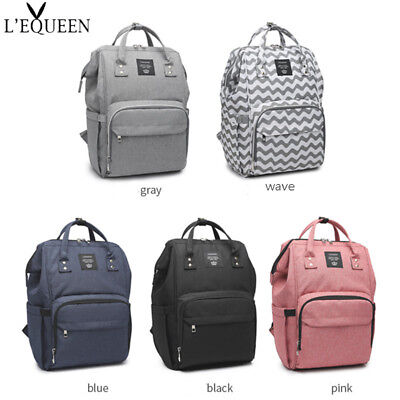 LEQUEEN Diaper Bag Multi-Function Waterproof Travel Backpack Mummy Nappy Bags
