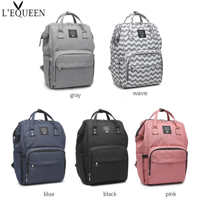 LEQUEEN Diaper Bag Multi-Function Waterproof Travel Backpack Mummy Nappy Bags