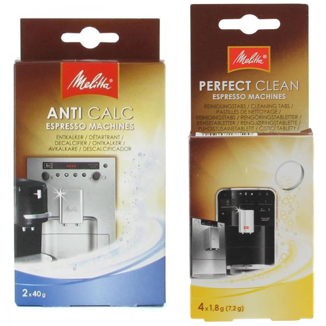 MELITTA GENUINE COFFEE Espresso Machine Descaler Sachets + Cleaning