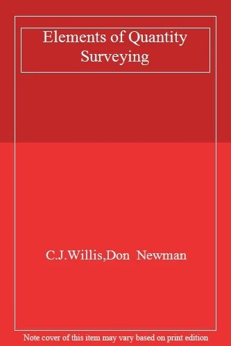Willis's Elements of Quantity Surveying