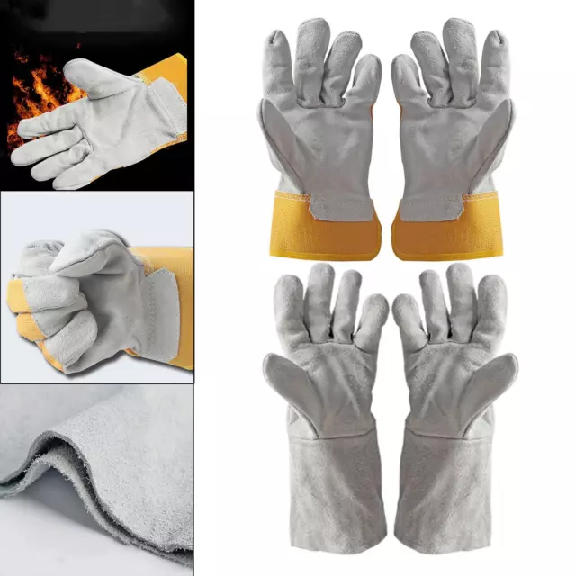 Cowhide Electric Welding Gloves Protective Gloves Safety Protection Heat
