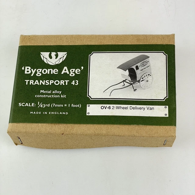 BYGONE AGE TRANSPORT 43 1:43 Scale OV6 2 Wheel Delivery Van Metal Model ...
