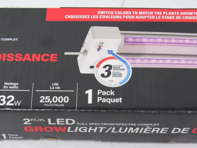 FEIT ELECTRIC GROW Light 32W LED Indoor Plants Full Spectrum Dual ...