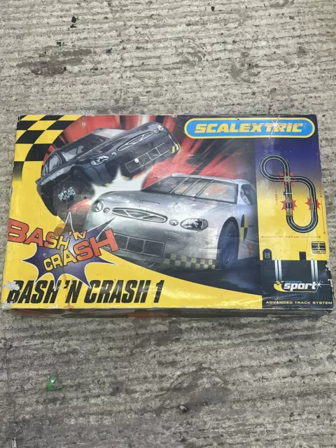COMPLETE BOXED BASH N Crash Scalextric Set. 29.99 PicClick UK