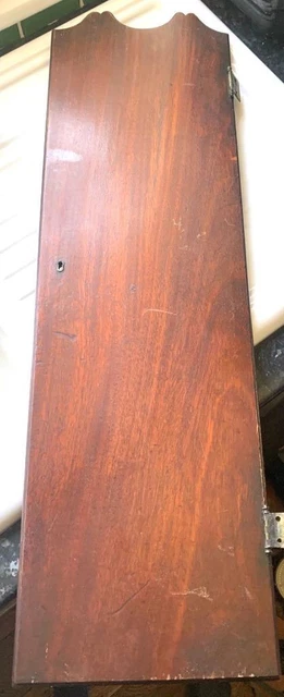 Antique Hardwood longcase clock front door  -  Clockmakers Spares