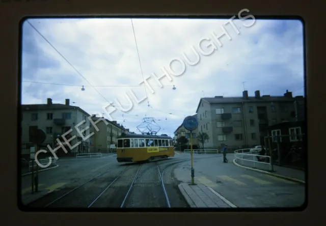 Original '65 Kodachrome Slides Norrkoping Sweden 3 Trolley Street Scene   20Z29