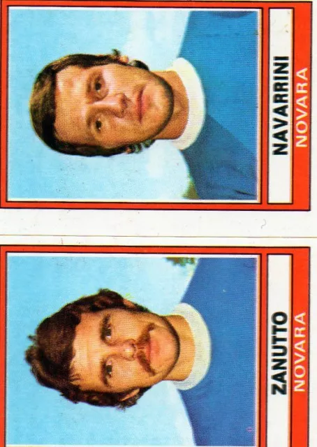 Zanutto Navarrini figurina album Calciatori Panini 1973 1974 con Velina Attac...