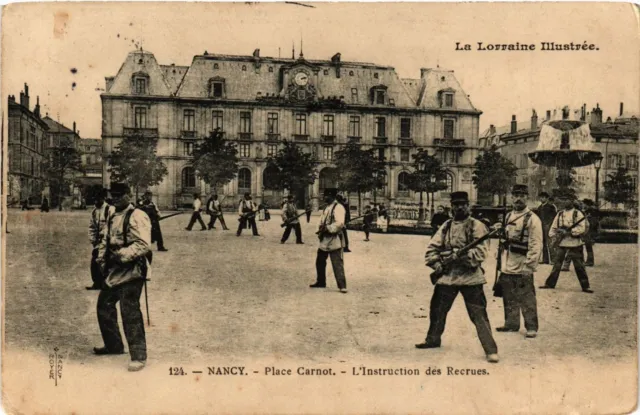CPA NANCY - Place Carnot - The Instruction of Recruits (386004)