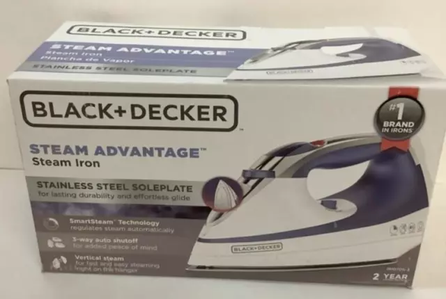 Best Buy: Black & Decker Steam Advantage Steam Iron Blue IR1070S-3