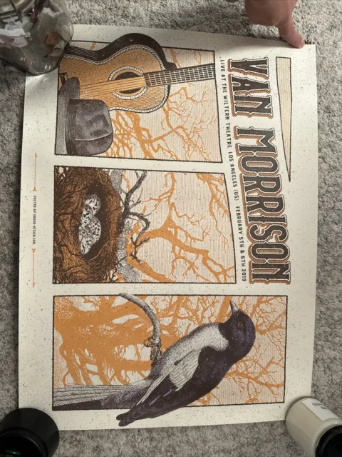 Van Morrison Poster Los Angeles Wiltern 2019