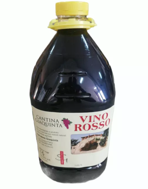 VINO ROSSO Sfuso Syrah Sicilia 5L Dama PET 2023 12,5% Biologico Produzione 2023