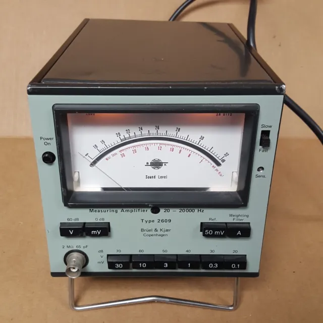 Bruel & Kjaer Type 2609 Measuring Amplifier w/Power Cord (See Pics) - USED