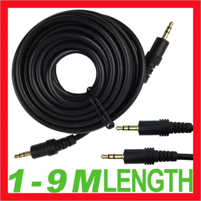 Long AUX Cable 3.5mm Stereo Audio Input Extension Male to Male Auxiliary Cord