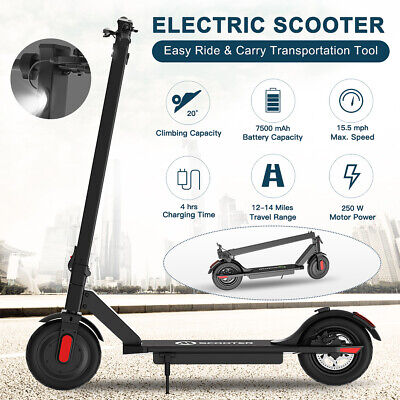 🛴Trottinette électrique 2Roues avec Pliable Adulte Jeune E-scooter 250W 15.5MPH