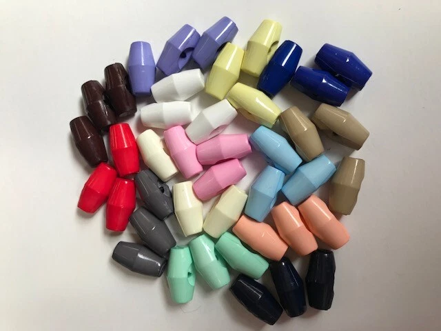 Palancas de plástico para bebé, 19 mm - varios colores - tejidas, ropa, artesanías