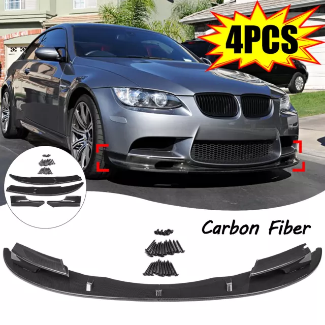 Spoiler Lèvre Lame Jupe Pare-Choc Avant Pour 07-13 BMW E90 E91 E92 E93 M3 Carbon