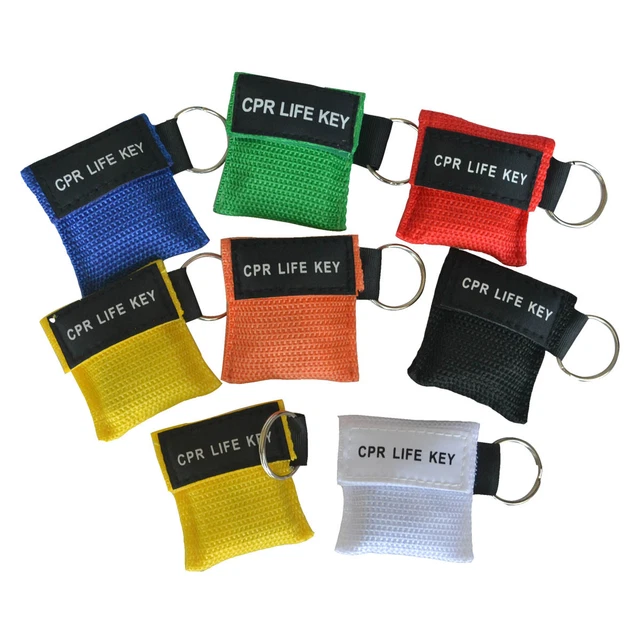 FIRST AID RESUSCITATION CPR Life Key Barrier Face shields Keyring Mouth