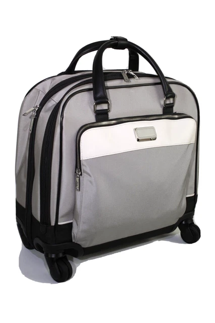 Tumi Larkin Santos 4-Wheel Compact Carry-on Gray/Silver w/Black Trim