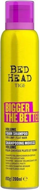 Tigi Bed Head Bigger The Better shampoing mousse volume 200ml