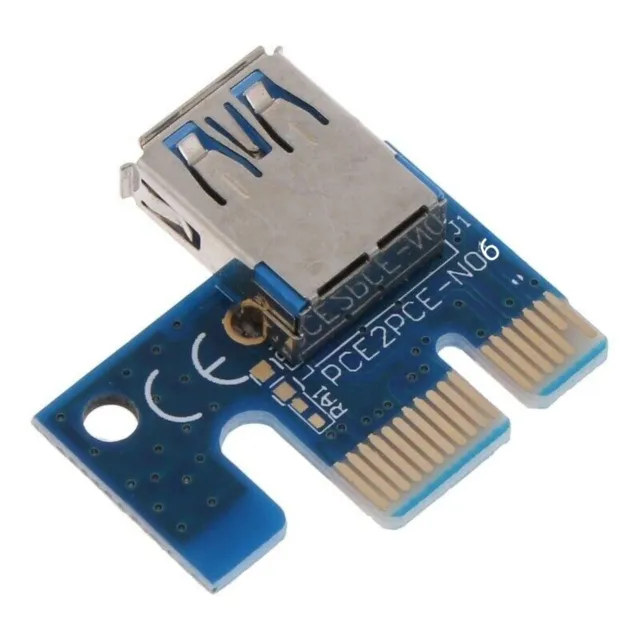 Mini PCI-E Riser Extended Adapter USB 3.0 PCI-E 1X to 16X Graphics Riser Card C