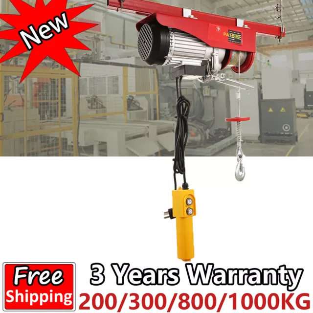 Winches Electric Hoist 200-1000Kg Gantry Crane Lifting for Workshop Garage CT238