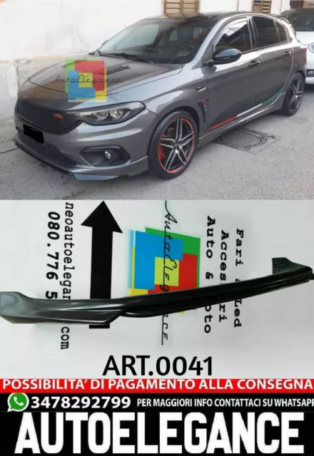 Fiat Tipo Labbro Sotto Paraurti Anteriore In Abs / Plastic Splitter Look Sport