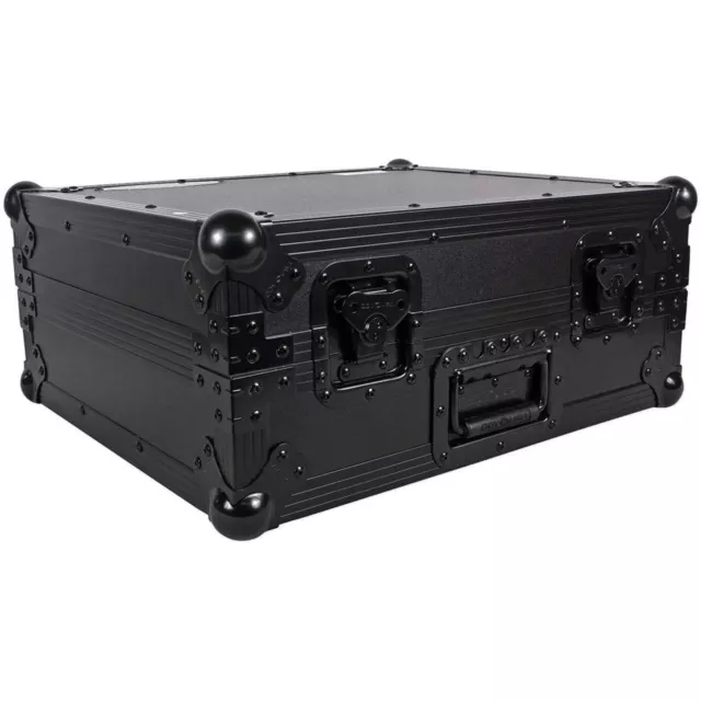 2 Odyssey FZ1200BL Technics 1200 Style Turntable Cases for Numark/Stanton Mixers 2
