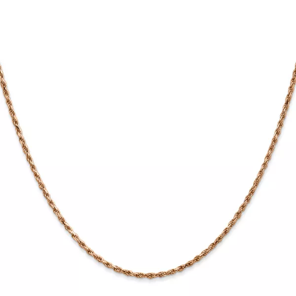 14K ROSE GOLD 30 inch 1.8mm Rope Chain Necklace $427.00 - PicClick