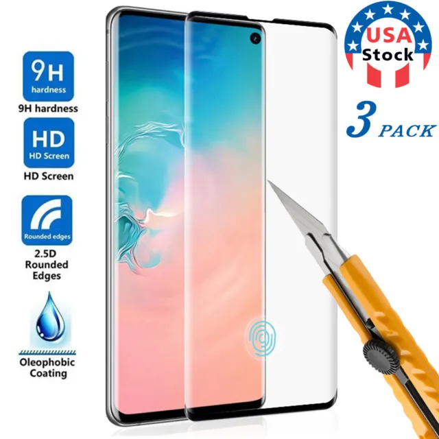 3X Premium Real Tempered Screen Protector For Samsung Galaxy S10 Plus S10E