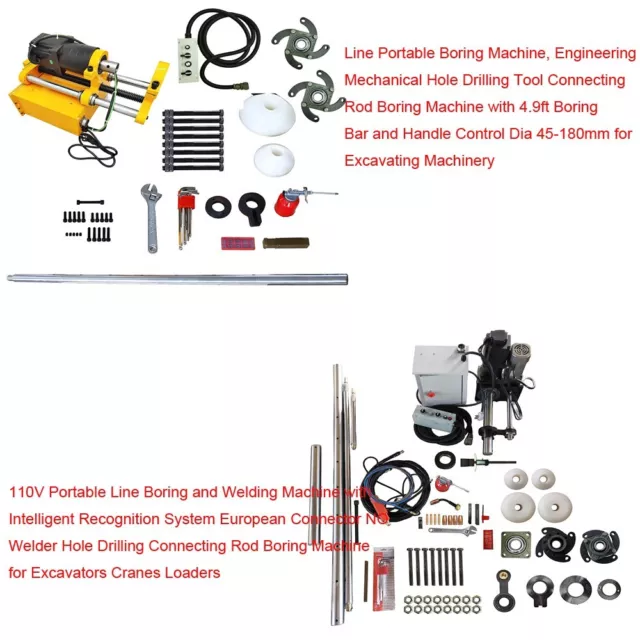 110V 40Line Boring Machine Hole Drilling Tool & 110V Portable Line Boring Welder